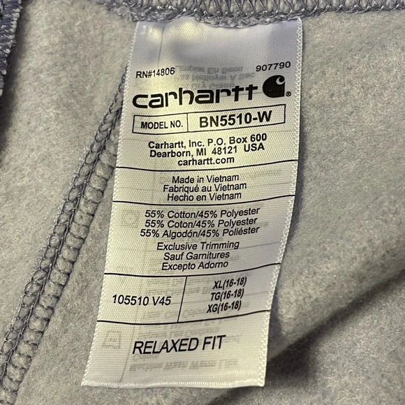 CARHARTT Relaxed Fit‎ Fleece Jogger in Soft Lavender Heather - Picture 9 of 11